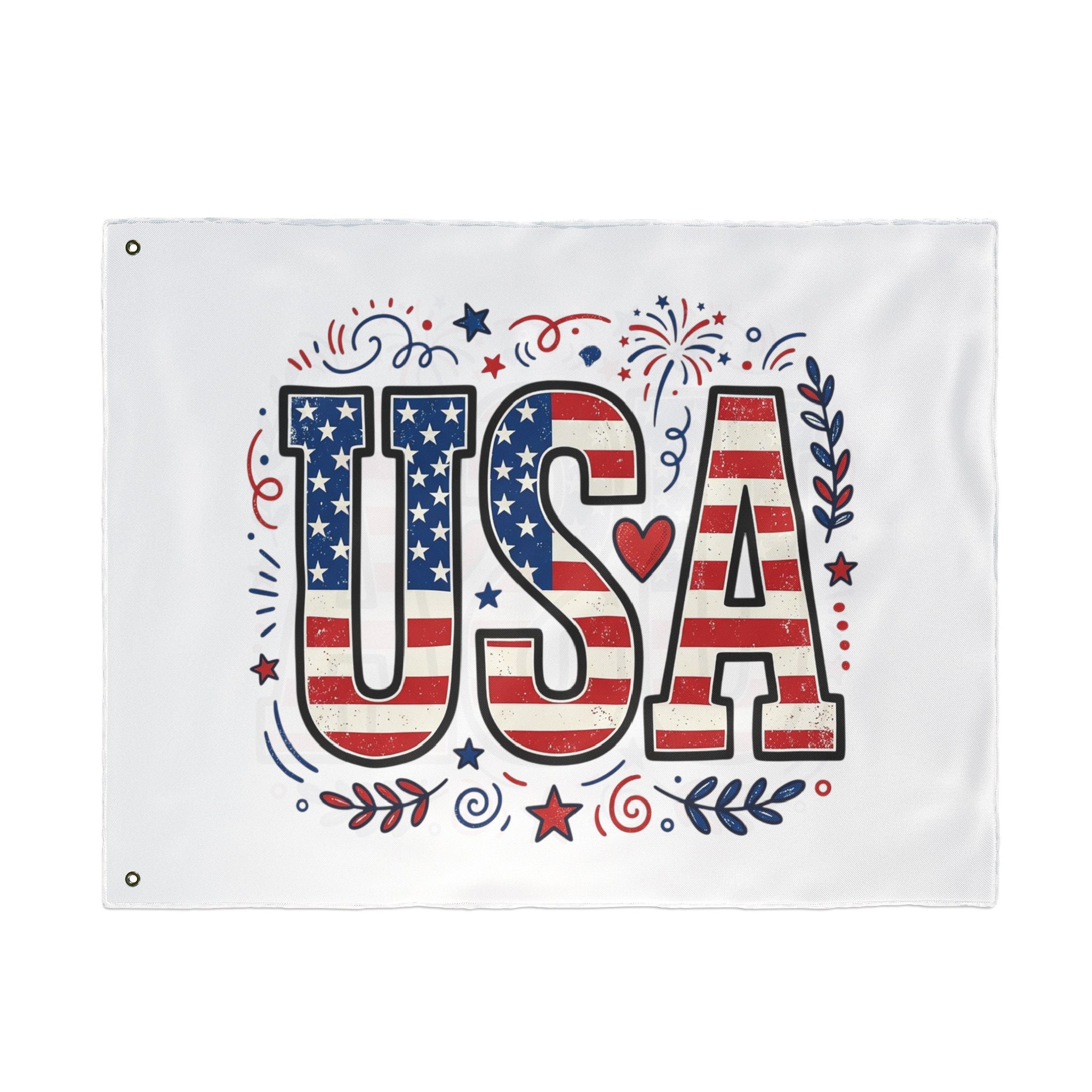 Americana Stars Stripes Double Sided Flag | Patriotic Flag, USA Decor