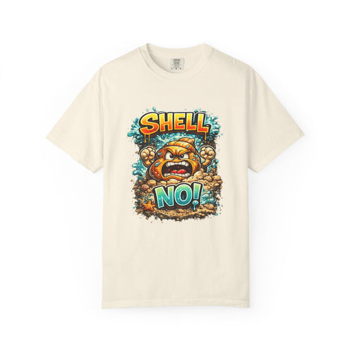 Angry Turtle Shell Cartoon T-shirt | Bold Typography, Creature Illustration