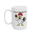 Funny Rooster Illustration Coffee Mug | Ceramic Mug 11oz 15oz