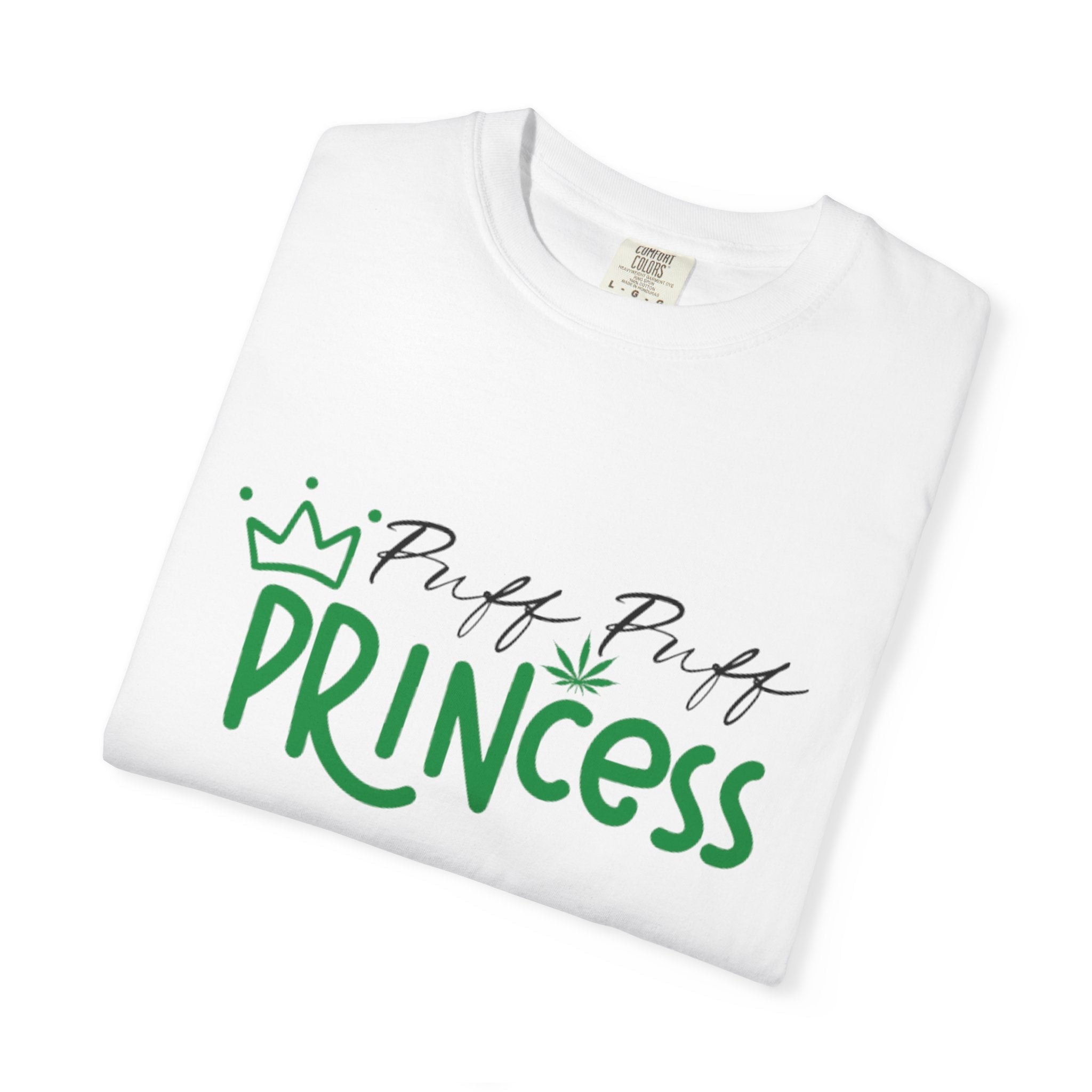 Puff Puff Princess Cannabis Crown T-Shirt | Puff Script Graphic Tee