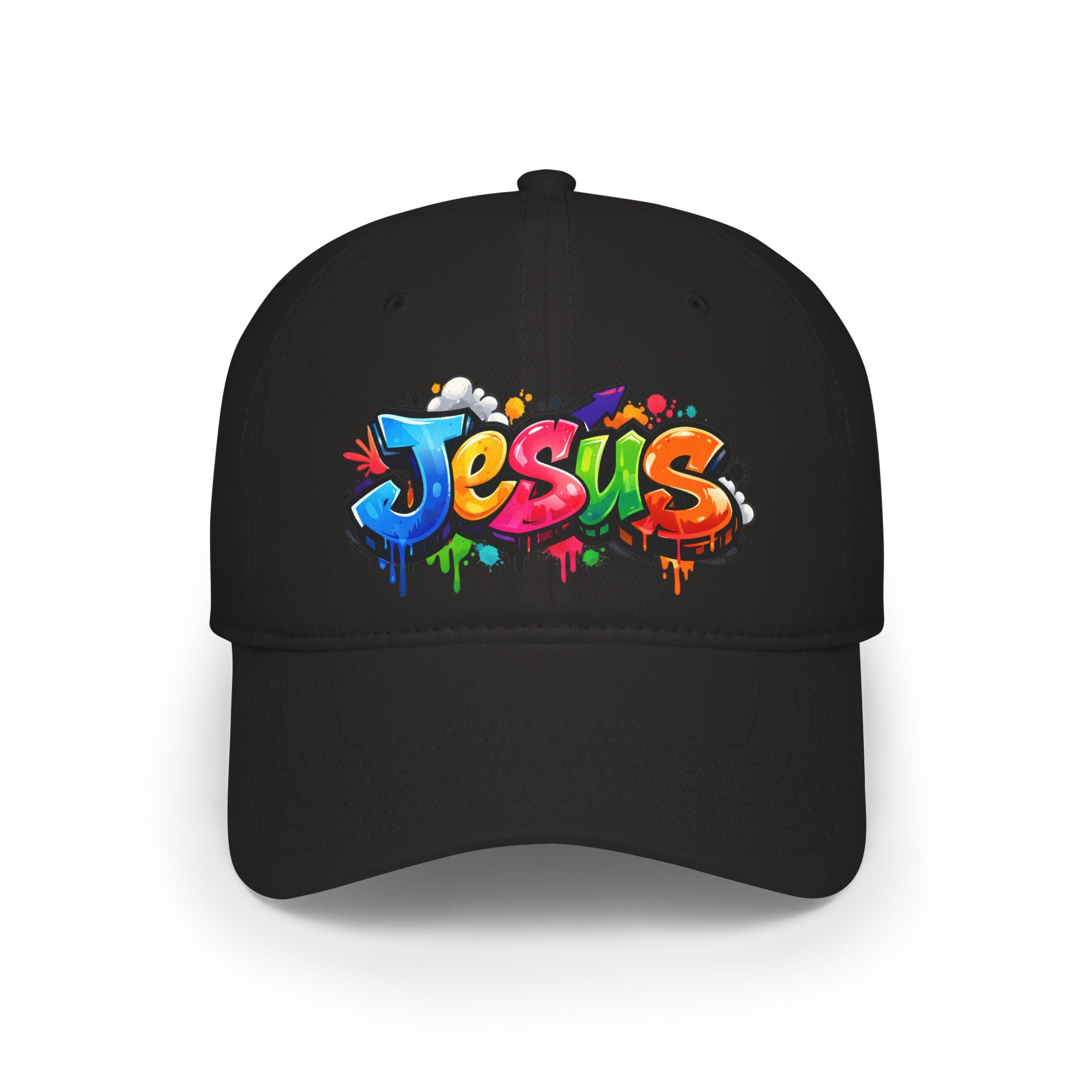 Graffiti Jesus Colorful Christian Hat Low Profile Baseball Cap