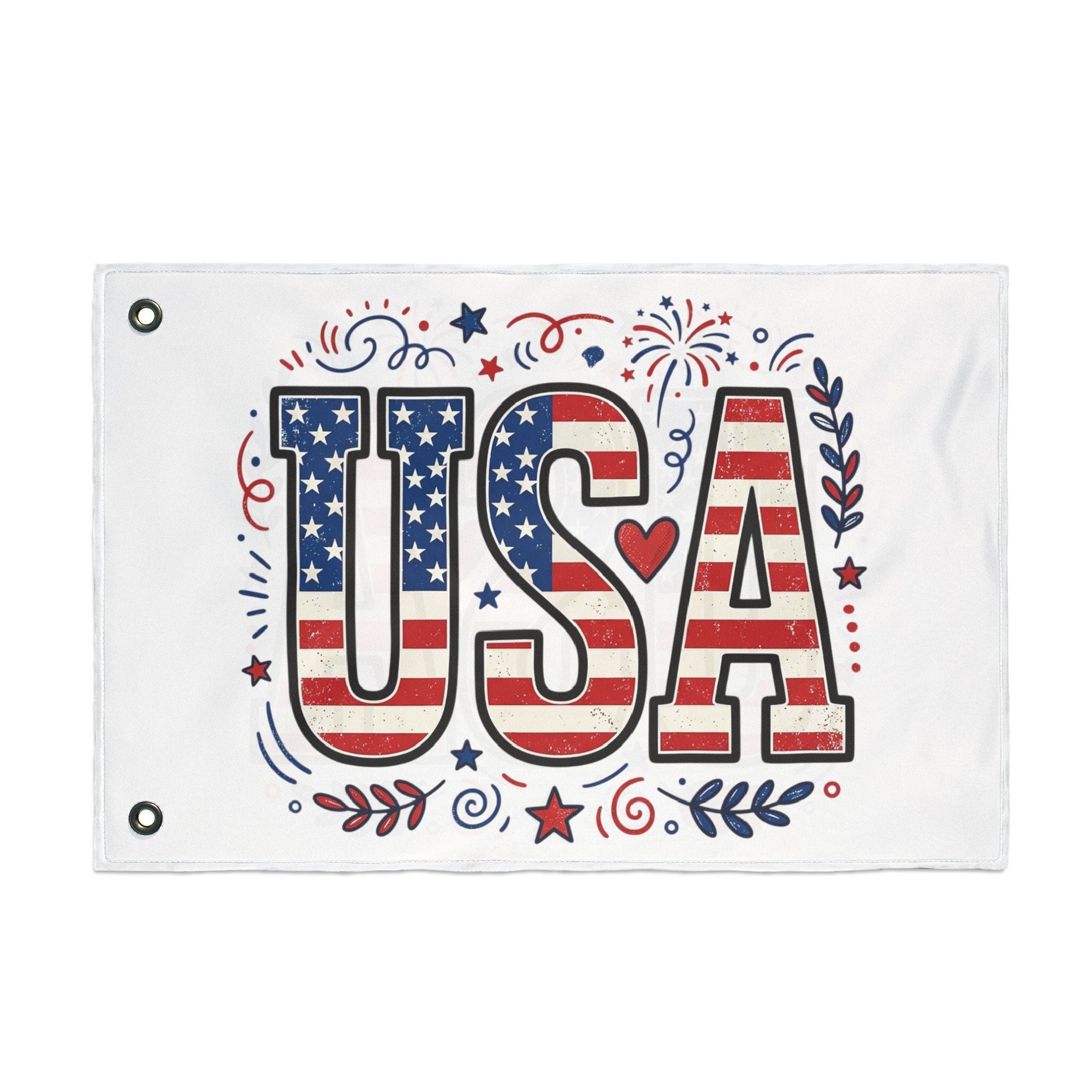 Americana Stars Stripes Double Sided Flag | Patriotic Flag, USA Decor