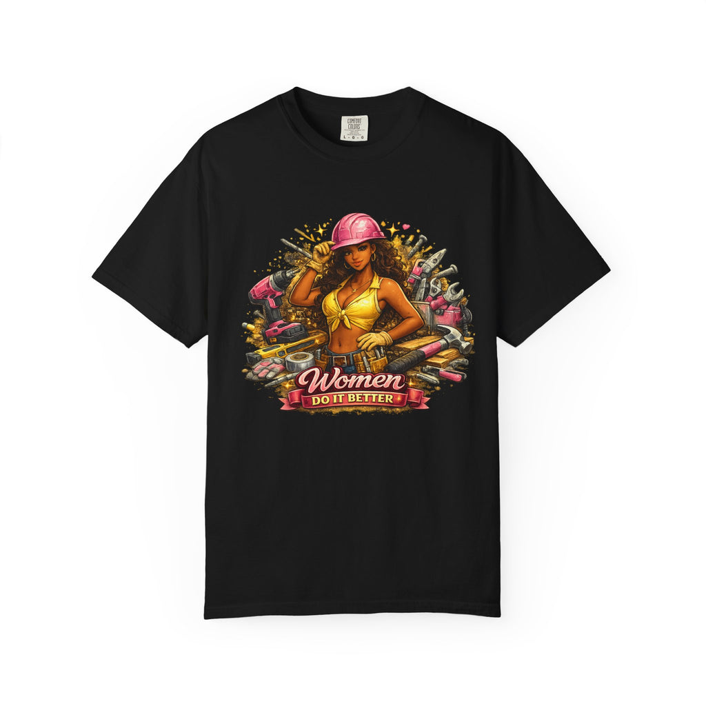 Women Do It Better Mechanic Pinup T-shirt | Retro Pinup Tools Construction