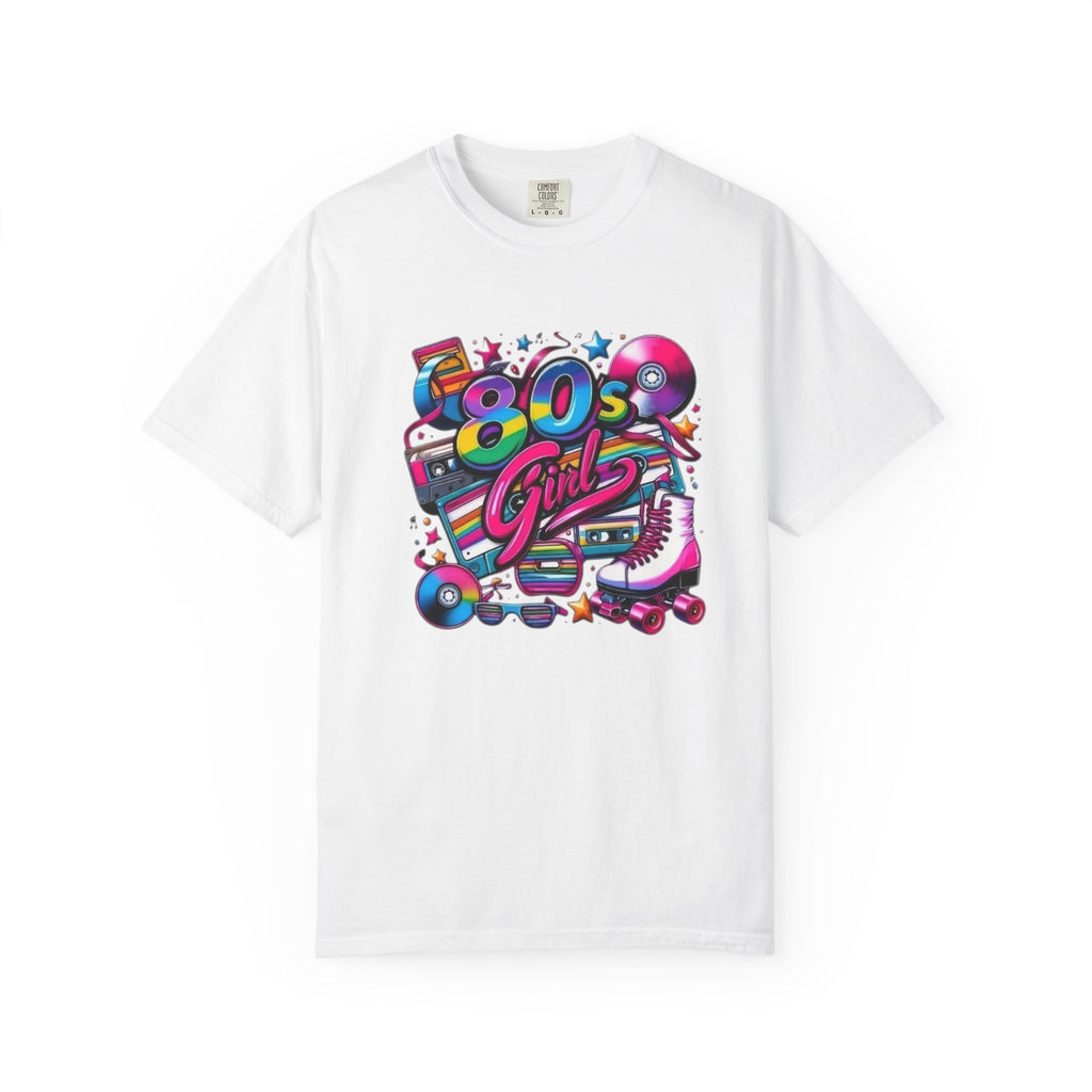 80s Girl Retro Neon Cassette Skate T-Shirt