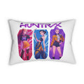 Huntrix Trio Character Art Lumbar Pillow | Anime Style Decorative Pillow