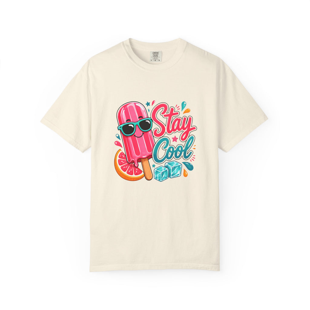 Stay Cool Popsicle graphic T-shirt | Popsicle with sunglasses summer design