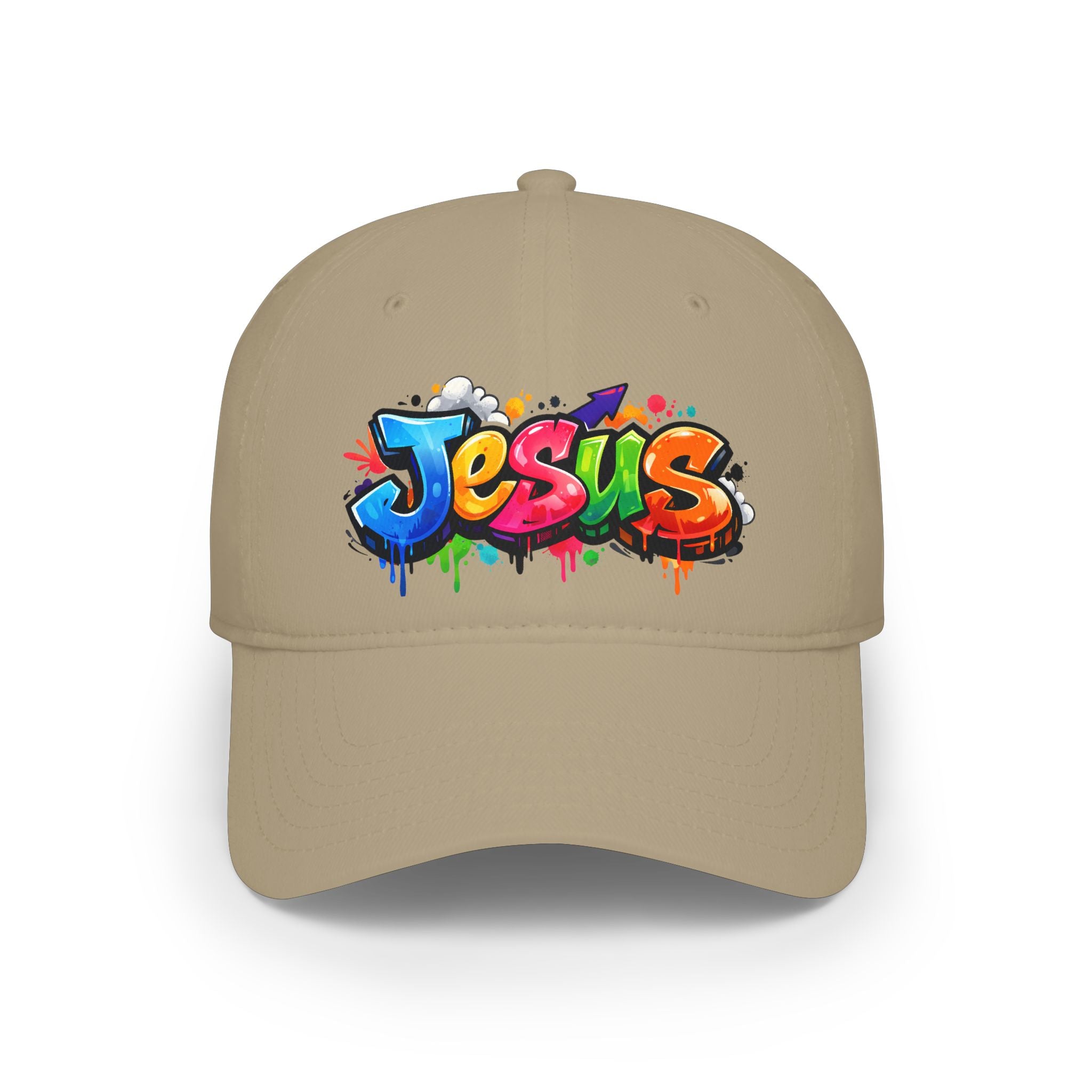 Graffiti Jesus Colorful Christian Hat Low Profile Baseball Cap