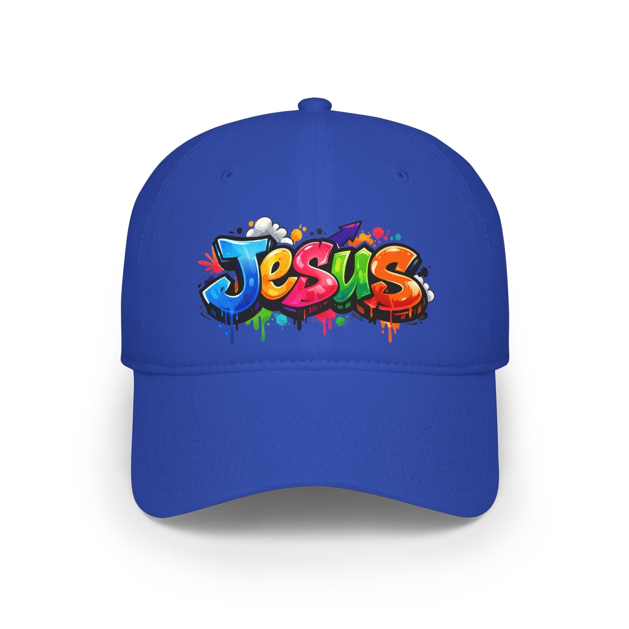 Graffiti Jesus Colorful Christian Hat Low Profile Baseball Cap