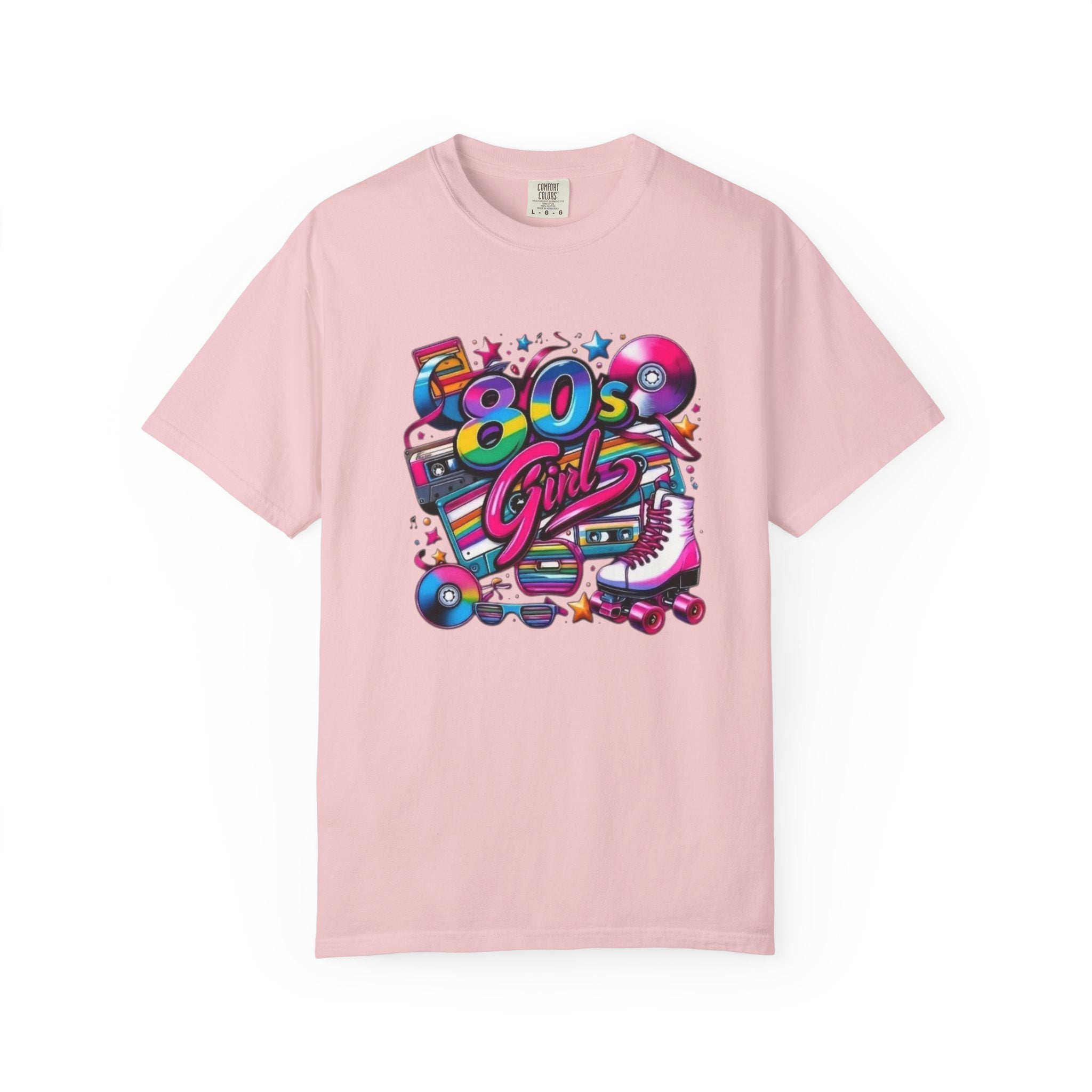 80s Girl Retro Neon Cassette Skate T-Shirt