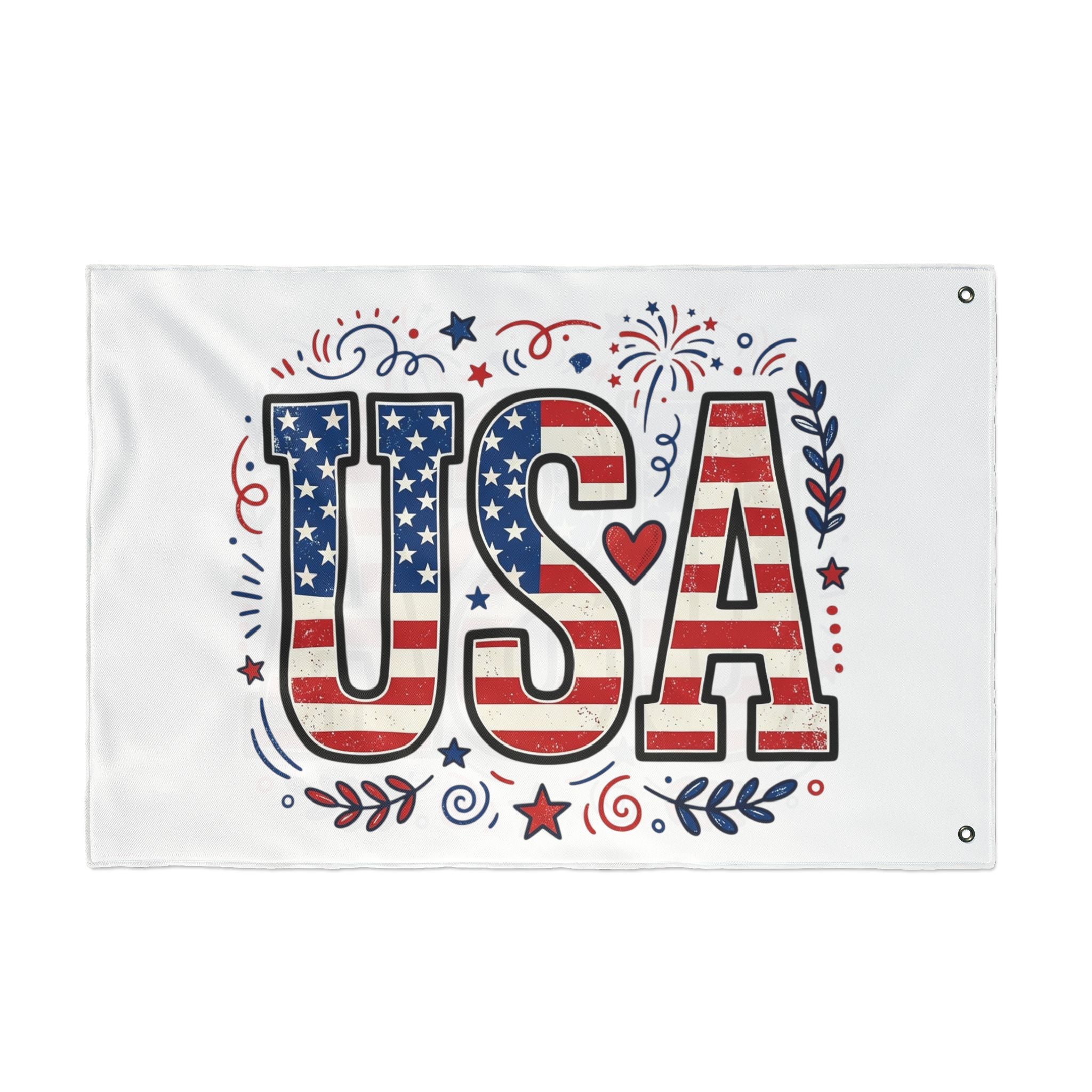 Americana Stars Stripes Double Sided Flag | Patriotic Flag, USA Decor