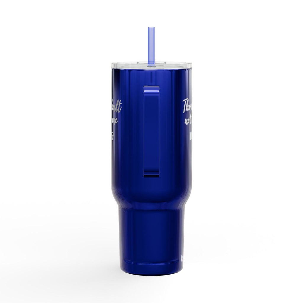 Thou Shalt Not Try Me Tumbler | 40oz Engraved Insulated Tumbler with Lid