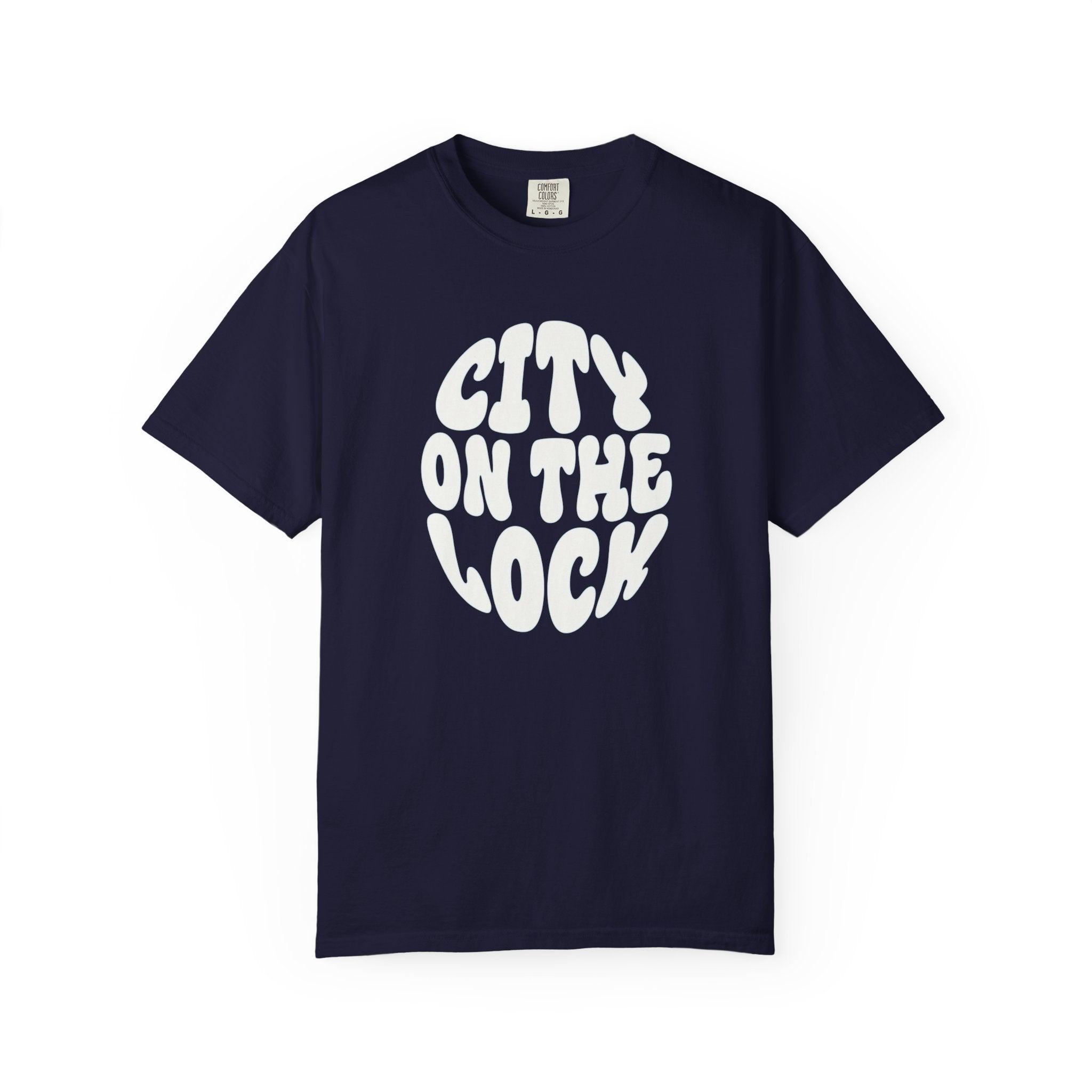 City On The Lock Retro Bubble Letter Graphic T-shirt | Urban Streetwear