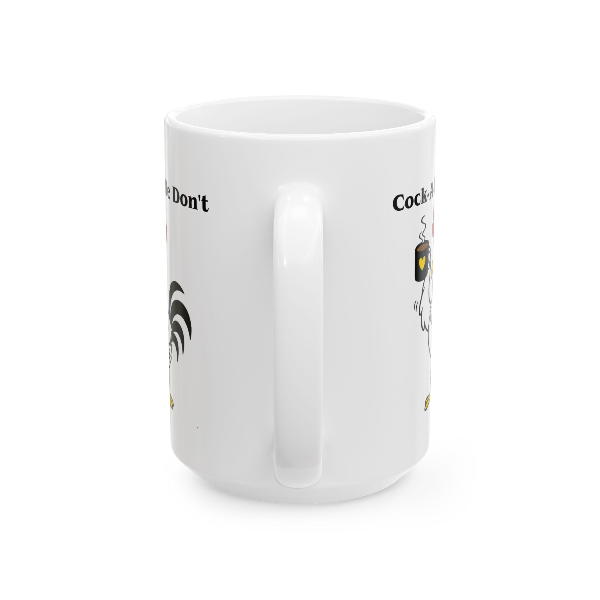 Funny Rooster Illustration Coffee Mug | Ceramic Mug 11oz 15oz