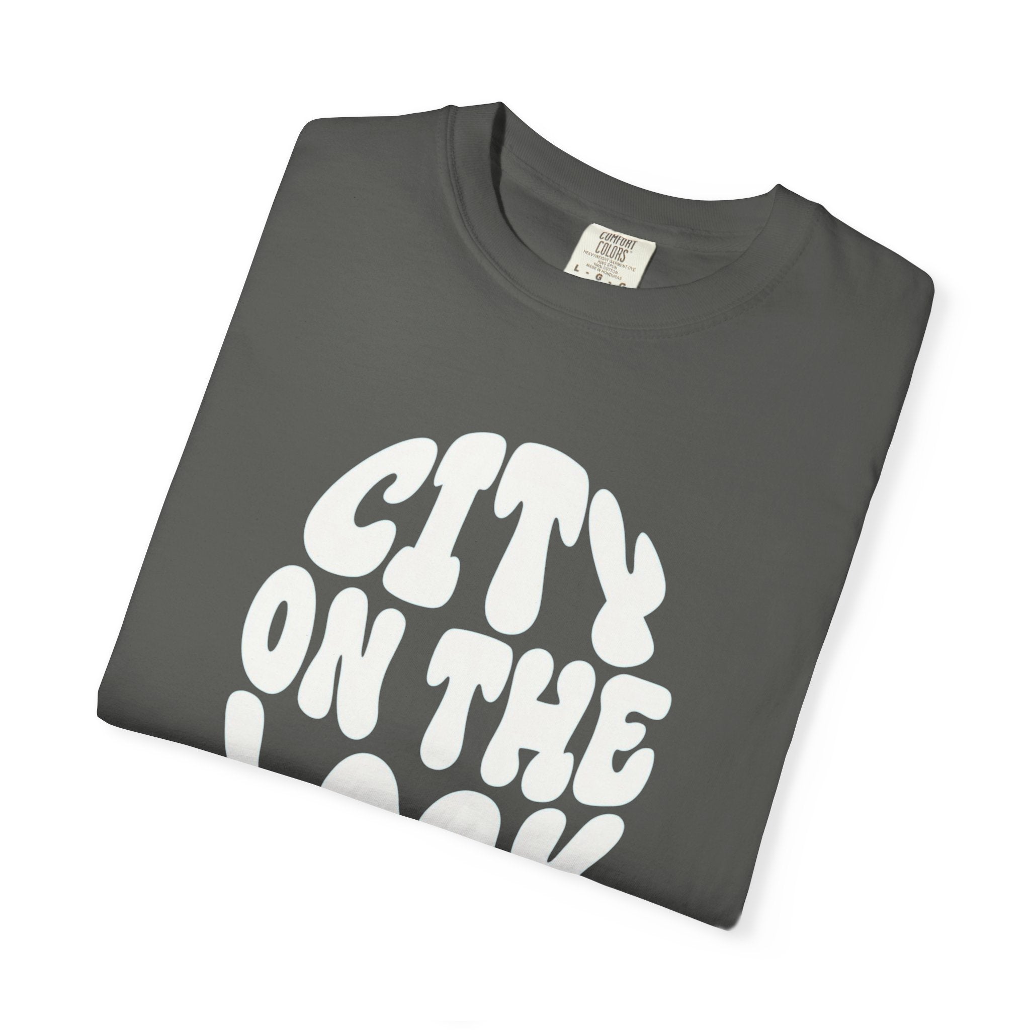 City On The Lock Retro Bubble Letter Graphic T-shirt | Urban Streetwear