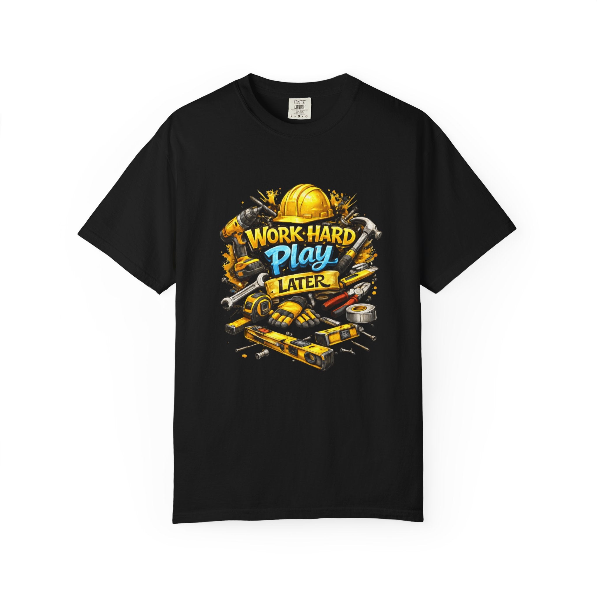Work Hard Play Later T-Shirt — Motivational Casual Tee for Hustlers