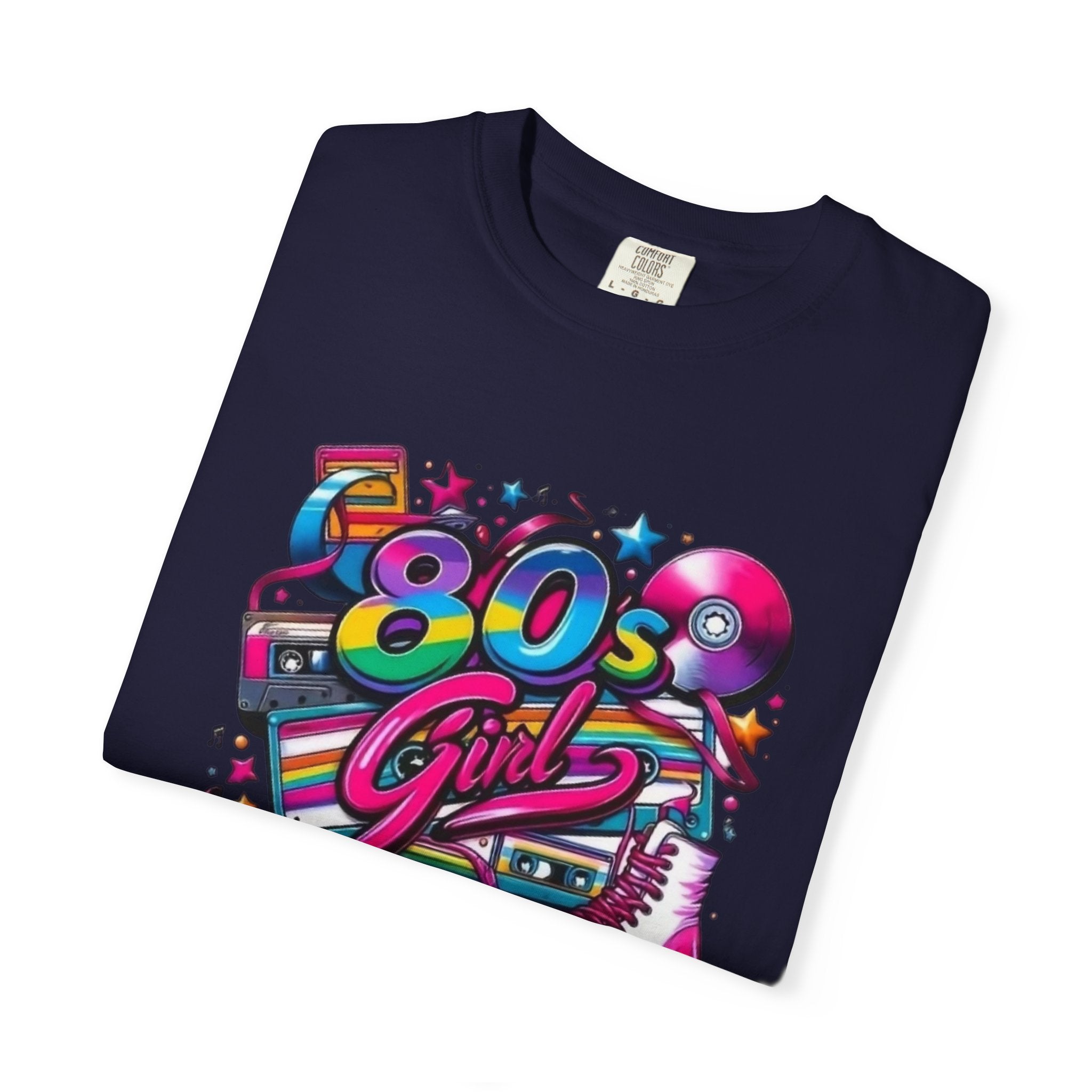 80s Girl Retro Neon Cassette Skate T-Shirt