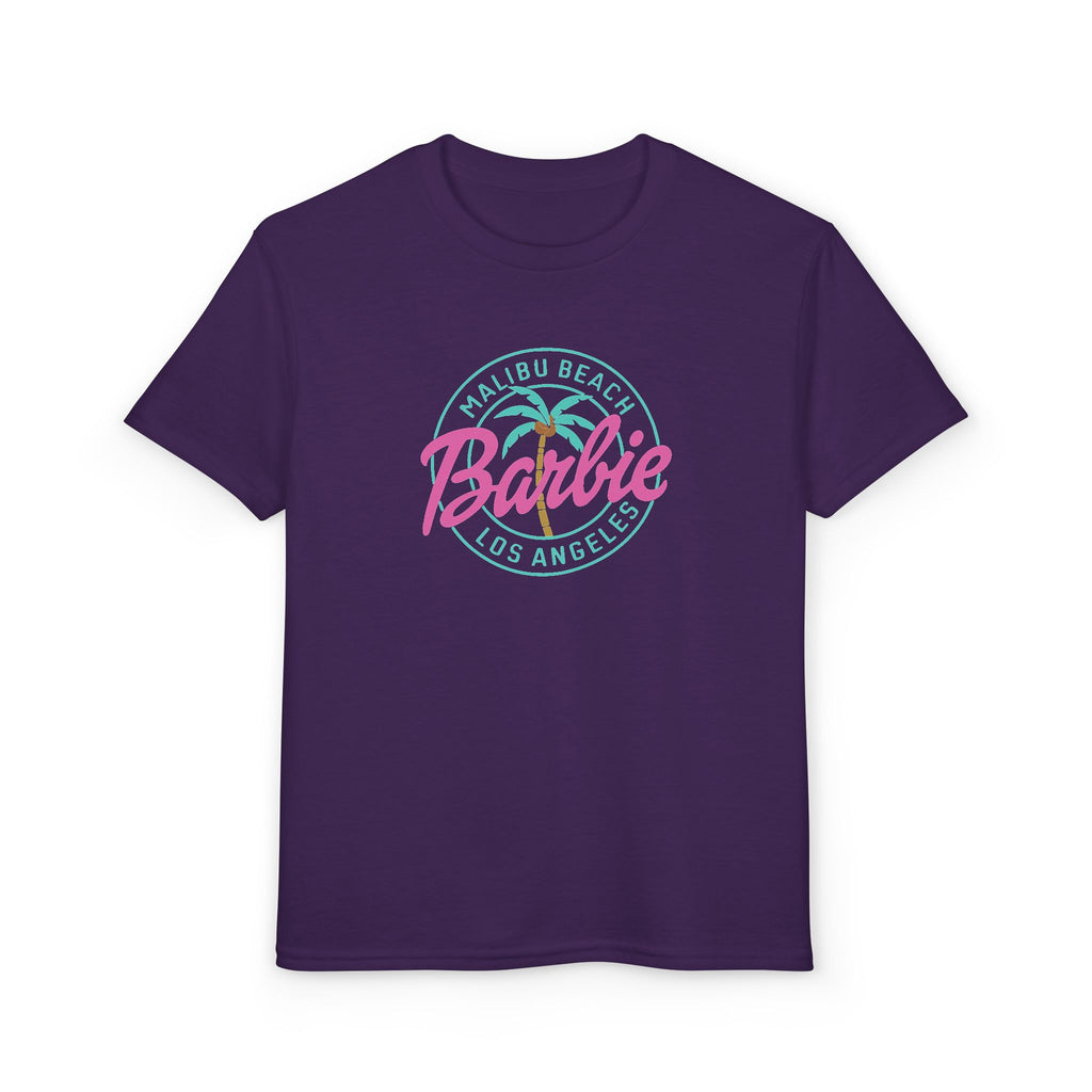 Youth T-Shirt — "Barbie Malibu Beach Los Angeles" Graphic Tee