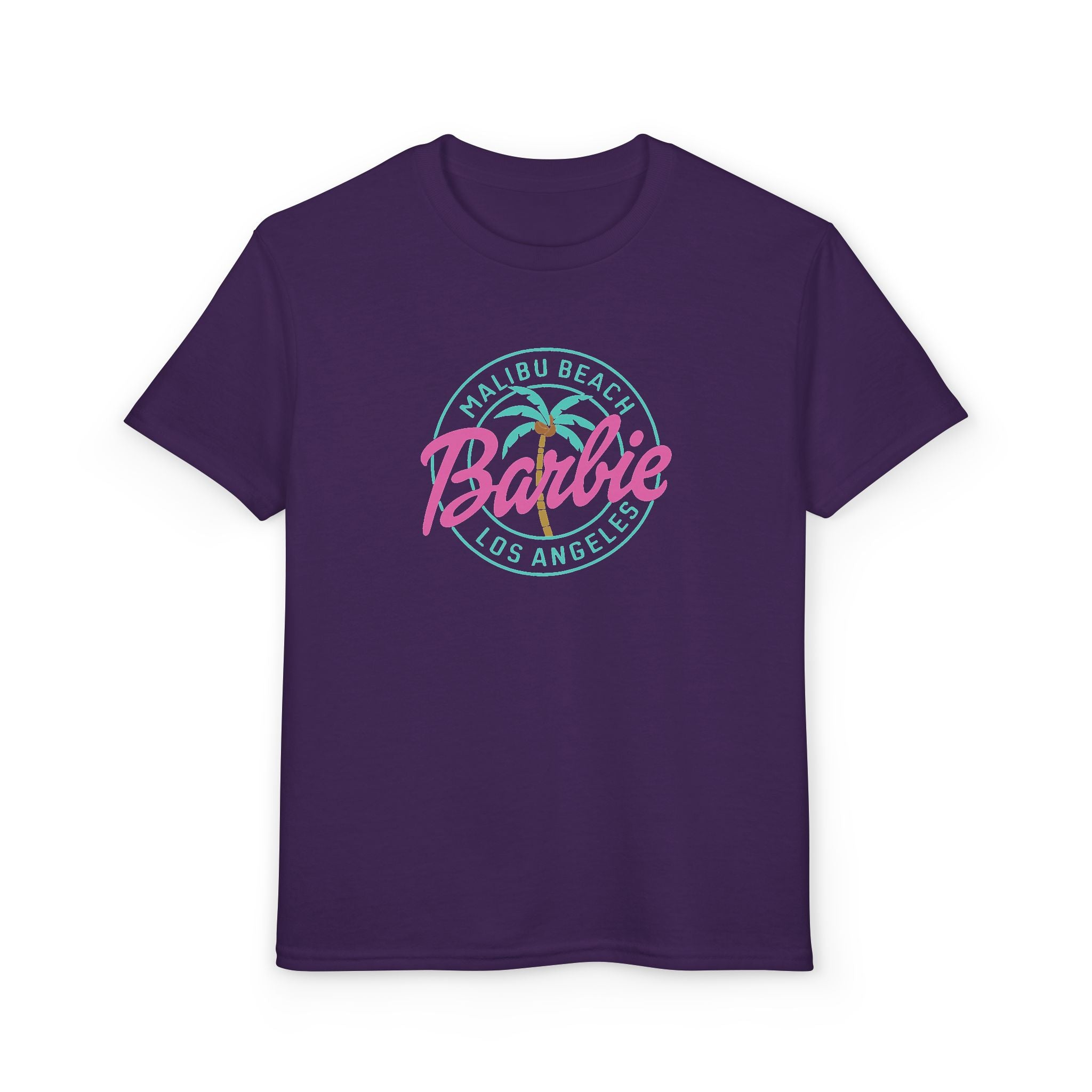 Youth T-Shirt — "Barbie Malibu Beach Los Angeles" Graphic Tee