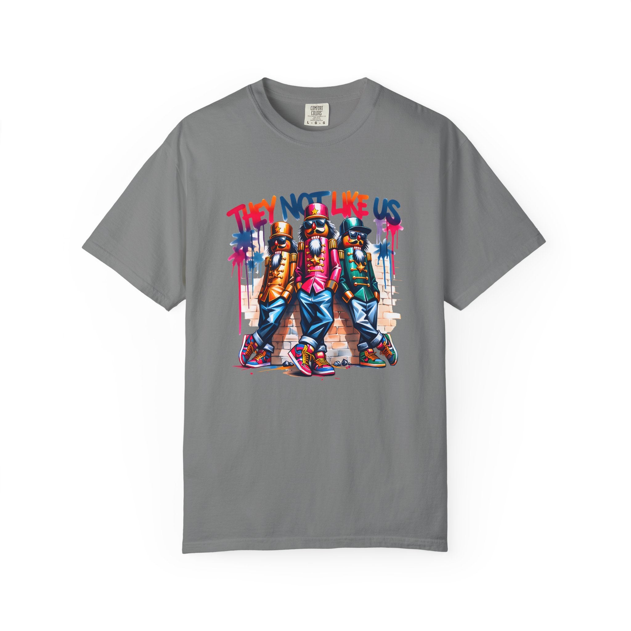 They Not Like Us Retro Graffiti Hip-Hop Crew T-shirt