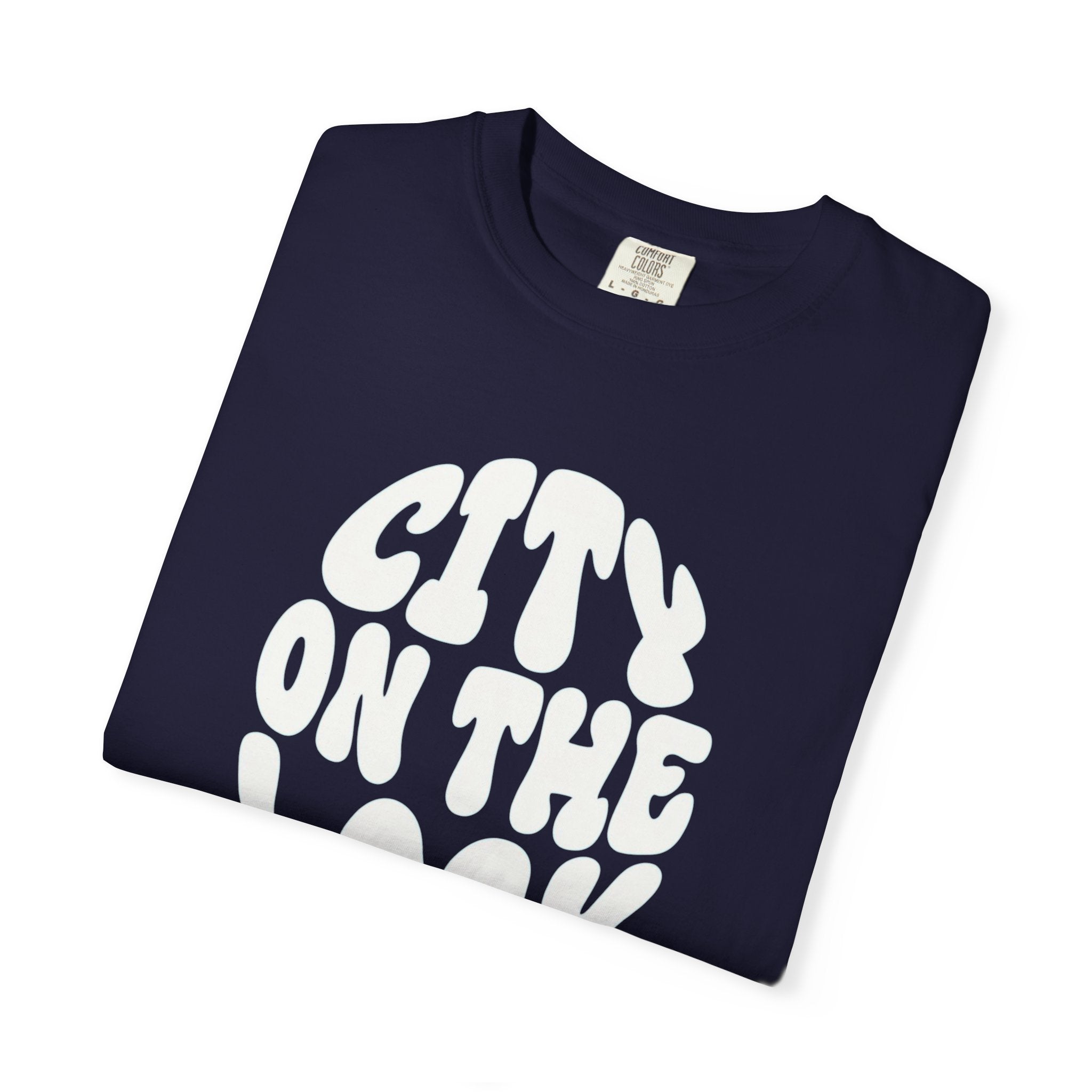 City On The Lock Retro Bubble Letter Graphic T-shirt | Urban Streetwear