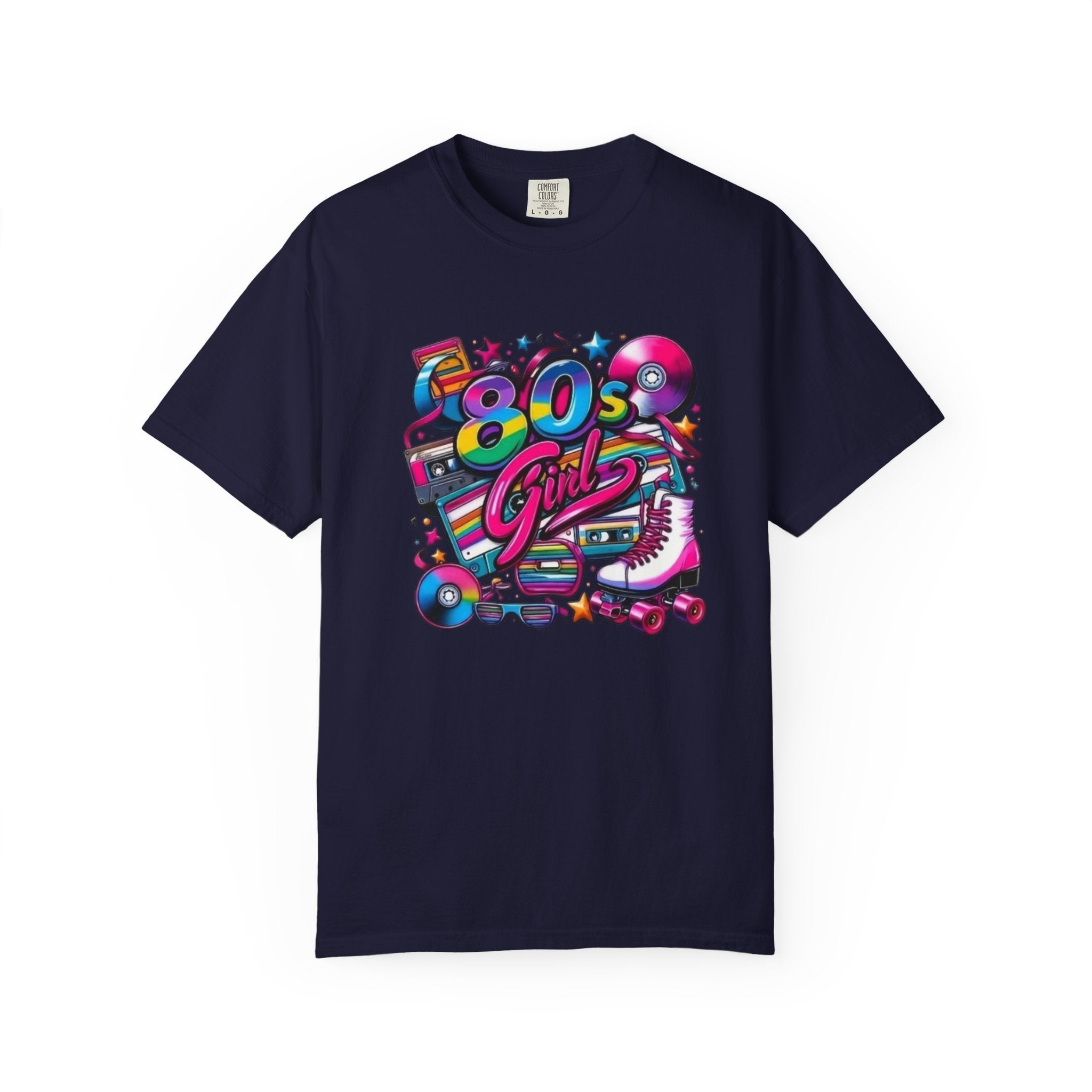 80s Girl Retro Neon Cassette Skate T-Shirt