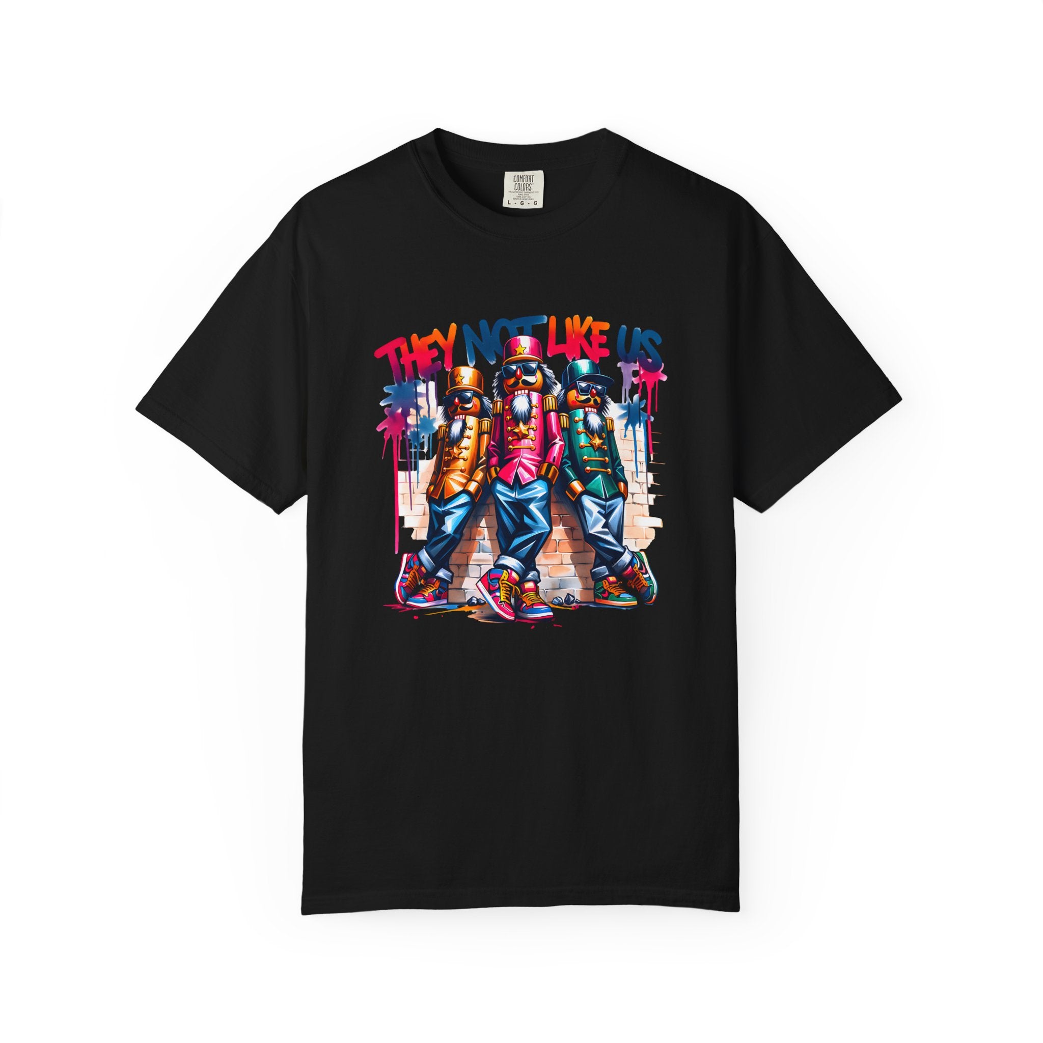 They Not Like Us Retro Graffiti Hip-Hop Crew T-shirt