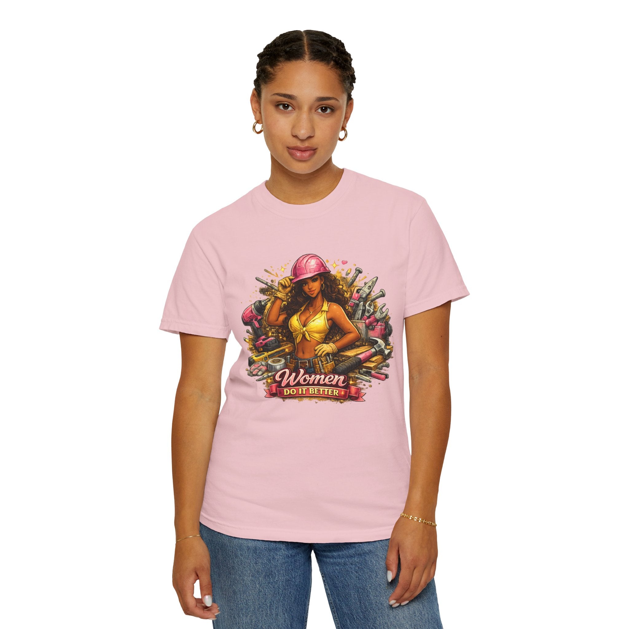 Women Do It Better Mechanic Pinup T-shirt | Retro Pinup Tools Construction