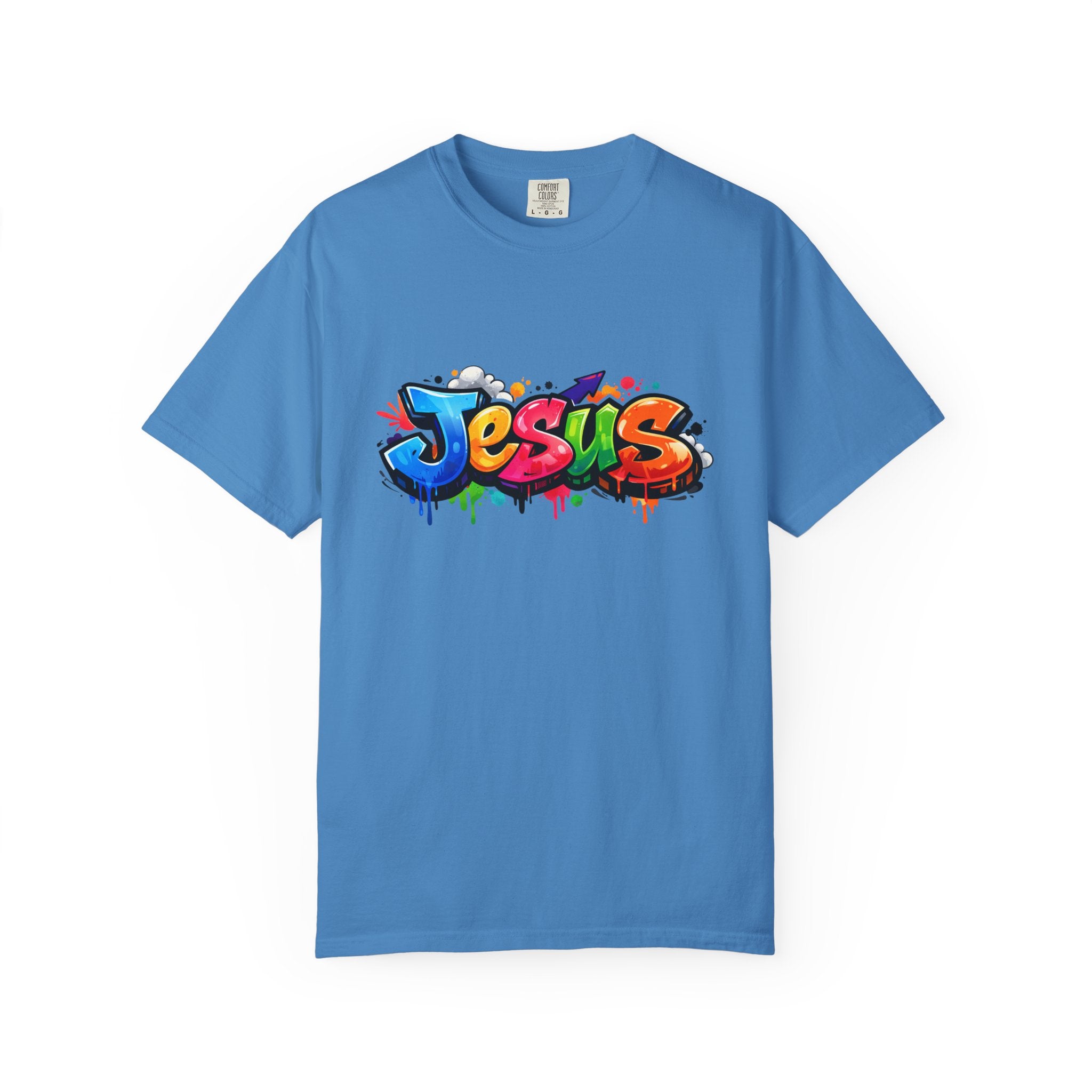 Jesus Graffiti Colorful Drip Street Art T-shirt