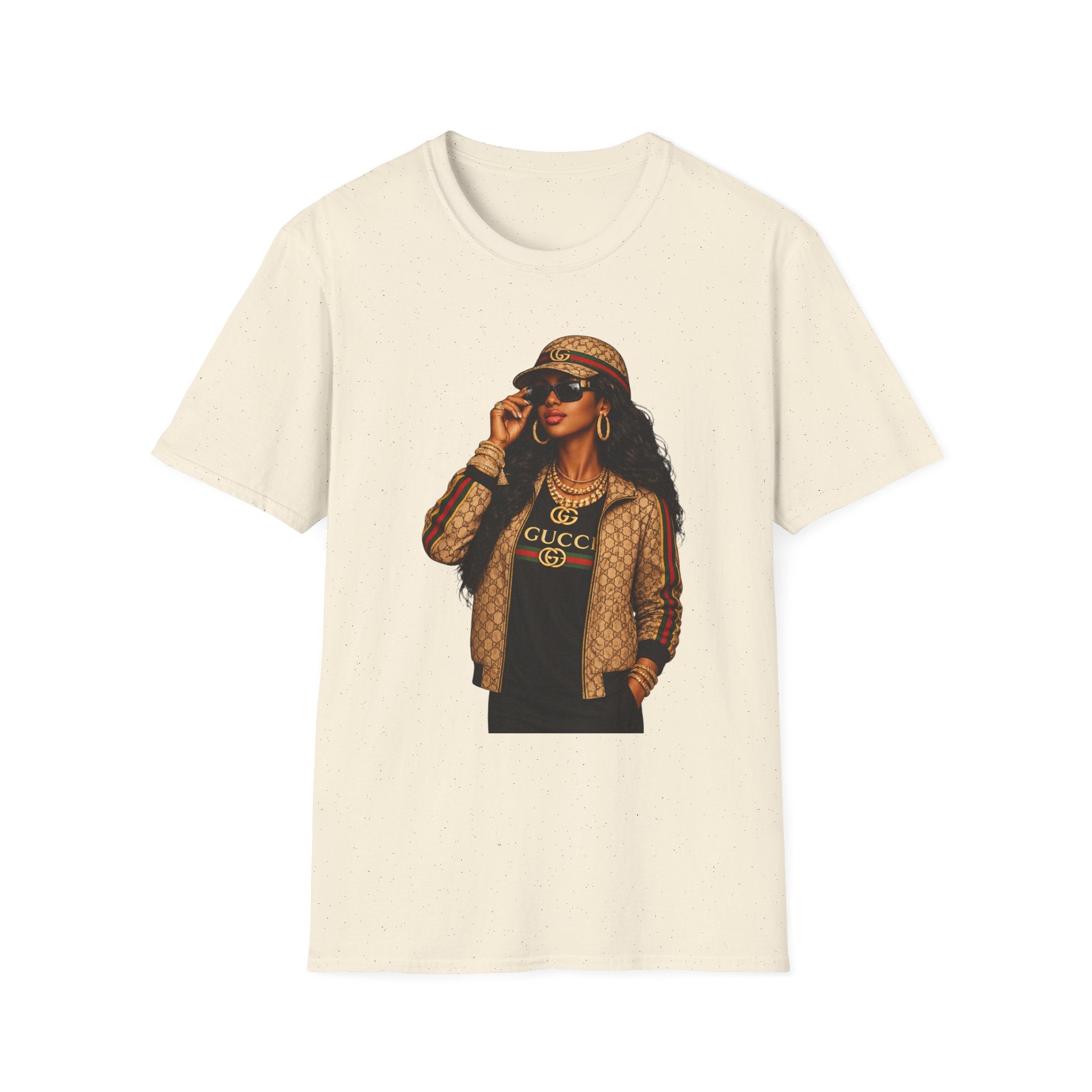 Stylish Woman Illustration T-Shirt | Fashionable Streetwear Graphic Tee
