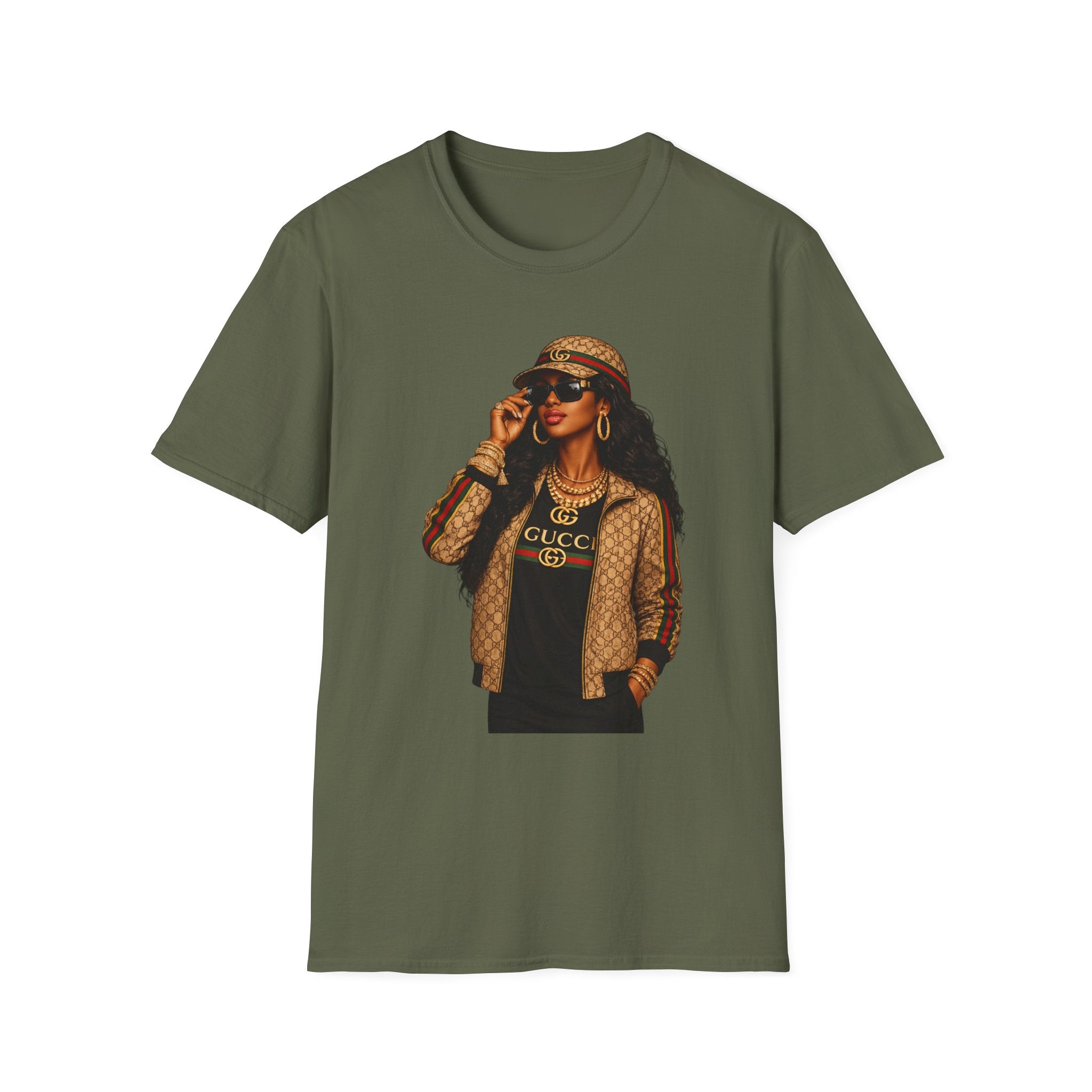 Stylish Woman Illustration T-Shirt | Fashionable Streetwear Graphic Tee